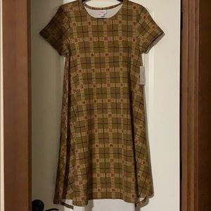 XS Plaid Lularoe Carly Dress